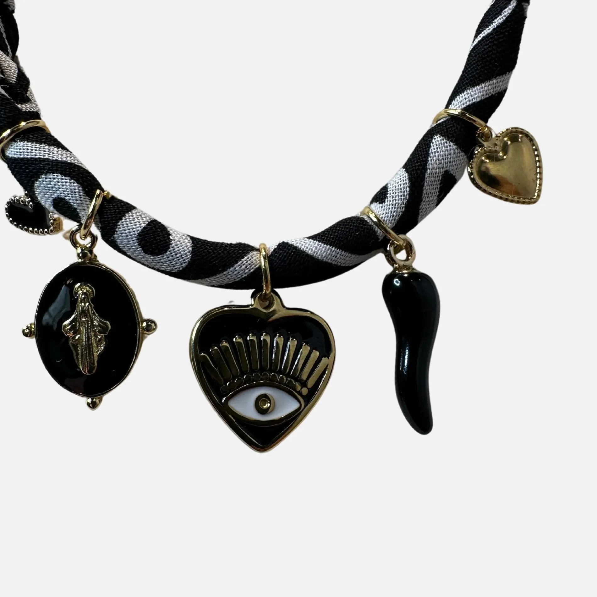 badhnati jewelry /collier bandana 2 noir Hot