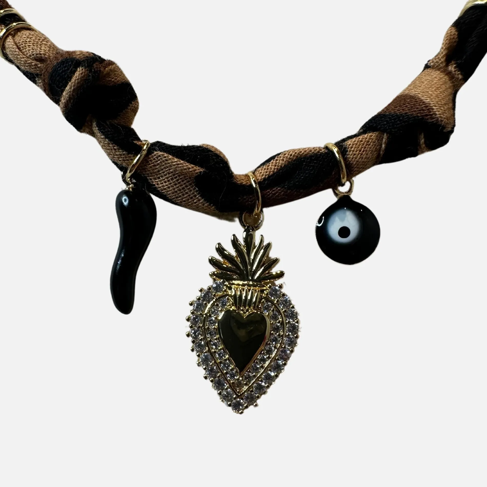 badhnati jewelry /collier spiritus 4 léopard Sale