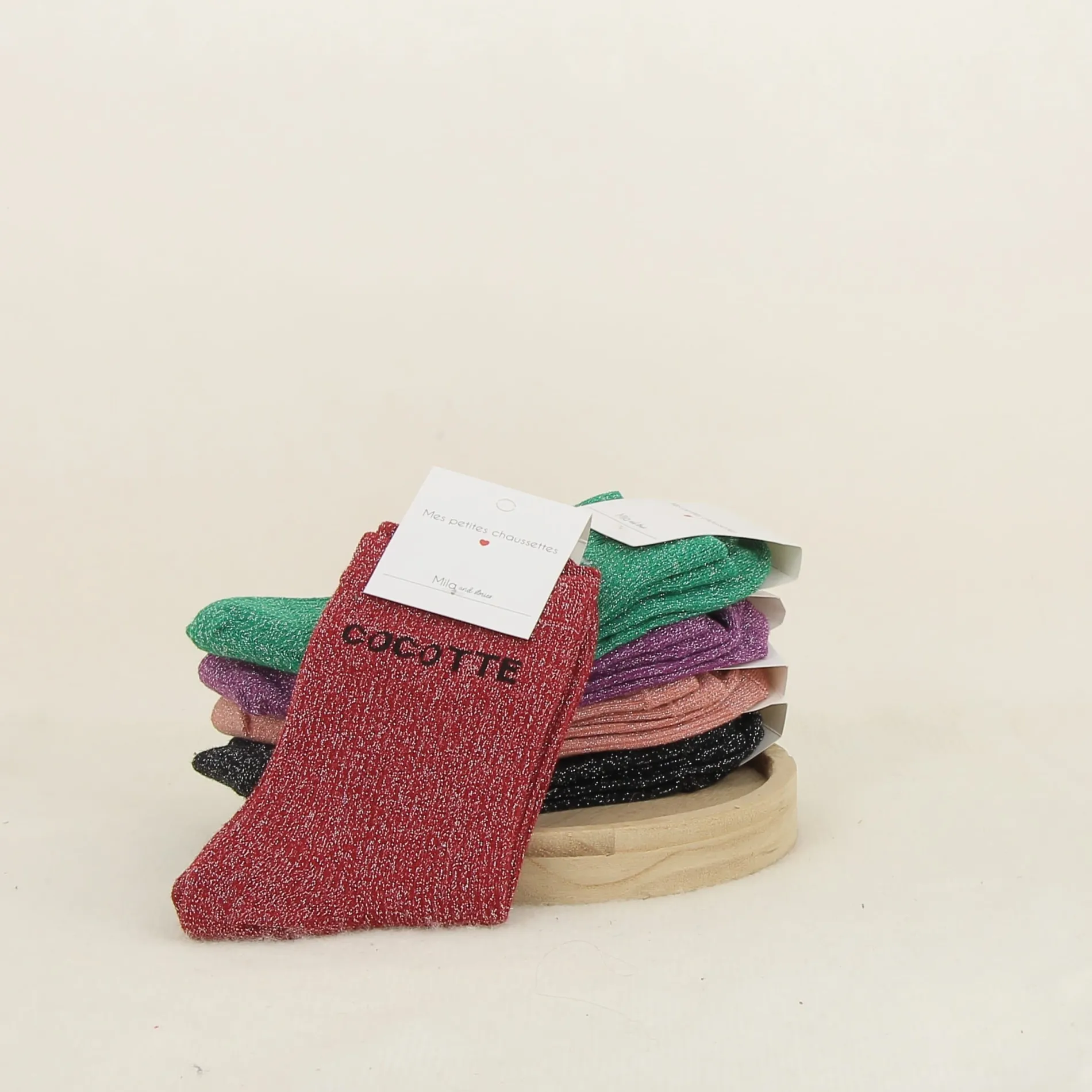 outremesure /chaussettes cocotte rouge Sale